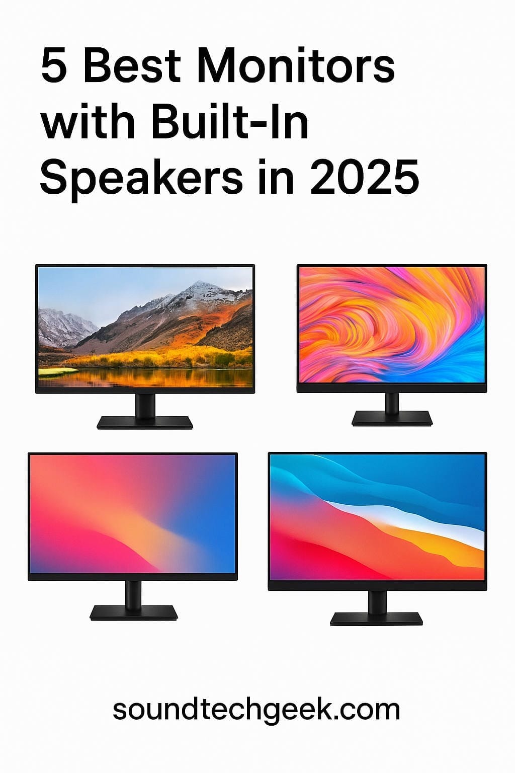 5 Best Monitors with Built-In Speakers in 2025