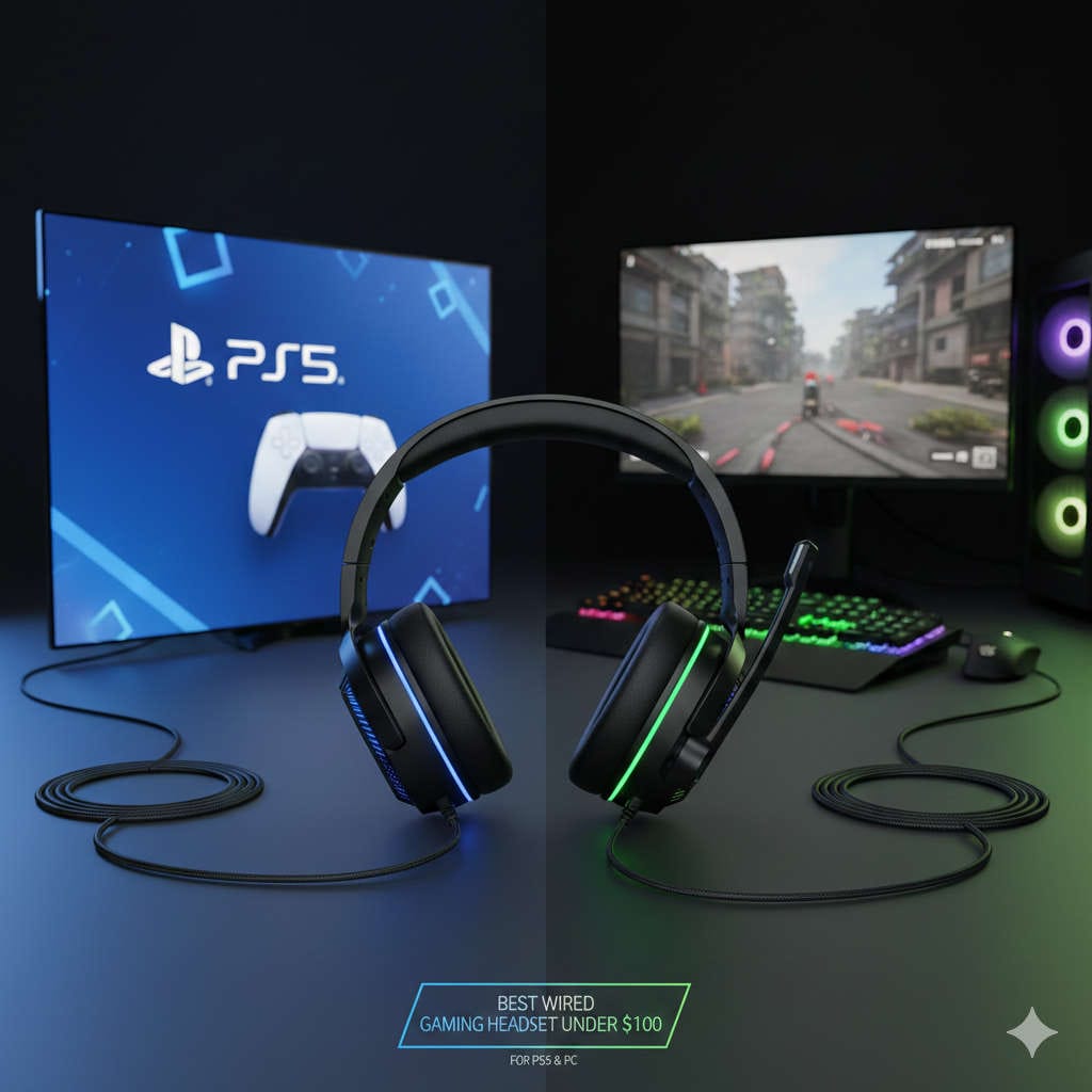 Best Wired Gaming Headsets Under $100 for PS5 & PC (2026 Buyer’s Guide)